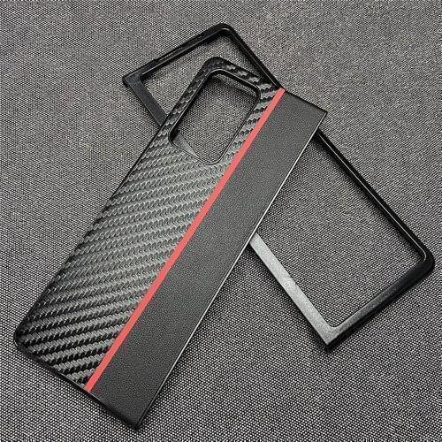 Shockproof Mobile Phone Protective Case Super Fiber Leather Back Cover for Samsung Fold2 5G Mobile Phone Accessories