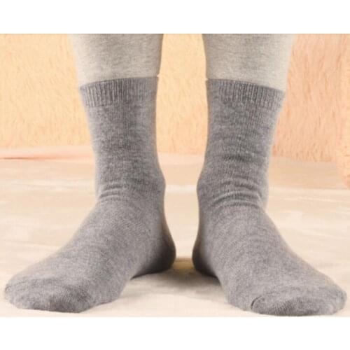 Woollen Socks 4 Pair Men Thick Winter sock Crew 46% Wool