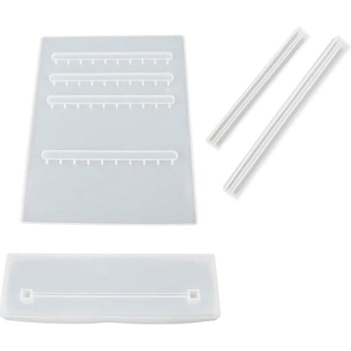 Silicone Jewelry Organizer Resin Mold,DIY Epoxy Jewelry Display Stand Mold,Hanger Rack for Earrings Storage Home Decor