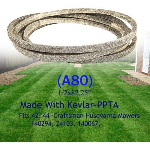 Replacement Belt Repeated Bending High Temperature Resistance 1/2 Inch 140294 24103 140067 42" 44" Deck Cut Made With Kevlar