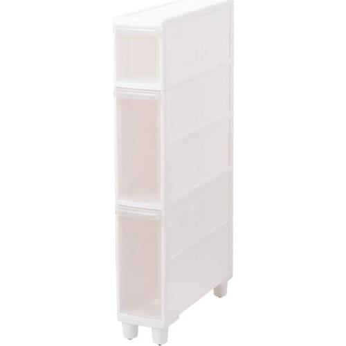 14CM quilted storage cabinet refrigerator rack narrow slit kitchen plastic drawer storage cabinet toilet bathroom shelf