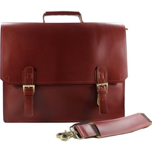 High class portfolio men leather briefcase men genuine leather Messenger bag 14" laptop briefcase business bag male shoulder bag