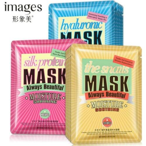 1@# Smooth Muscle Skin Care Fruit Facial Mask Honey Snail Extract Blueberry Pomegranate Kiwi Fruit Aloe Sheet Mask Face Mask