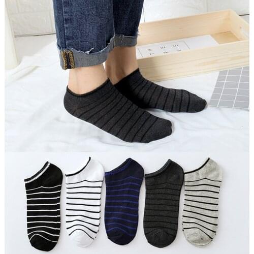1Pair Unisex Mixed Color Comfortable Socks Non-Slip Stripe Short Stockings Casual Ankle Socks woman socks женские носки Socks