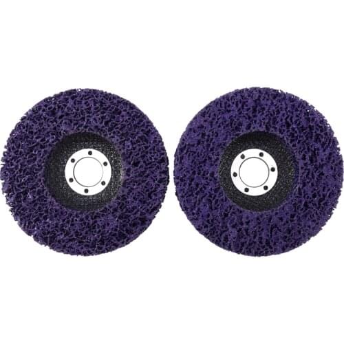 2Pcs 125Mm Poly Strip Disc Abrasive Wheel Paint Rust Removal Clean