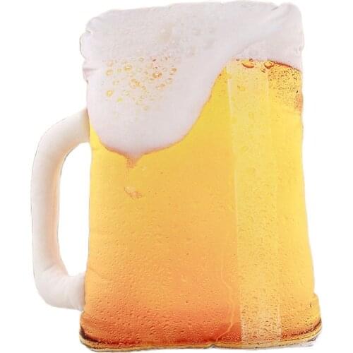 3D Simulation Food Shape Plush Pillow Creative Cake Coffee Beer Plush Toys Stuffed Sofa Cushion Home Decor Funny Gifts for Kids