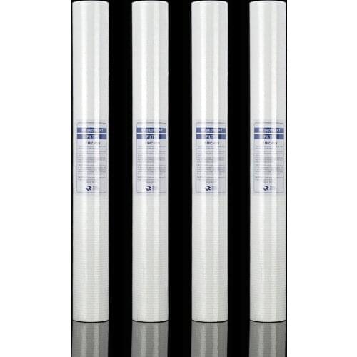 4pcs 20" Water Purifier 20 Inch 5 Micron Sediment Water Filter Cartridge Pp Cotton Filter Water Filter System