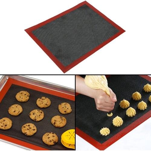 Heat Resistant Oven Sheet Non Stick Liner Baking Mat For Macaron Cookie Bread Puff Perforated 40*30cm Silicone Pastry Tool