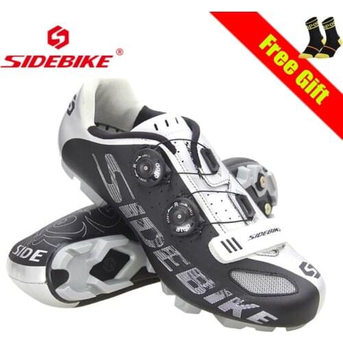 SIDEBIKE Breathable Mountain Bike Shoes Men Self-lock MTB Bicycle Cycling Shoes Anti-slip Wear-resisting Bicycle Riding Sneakers