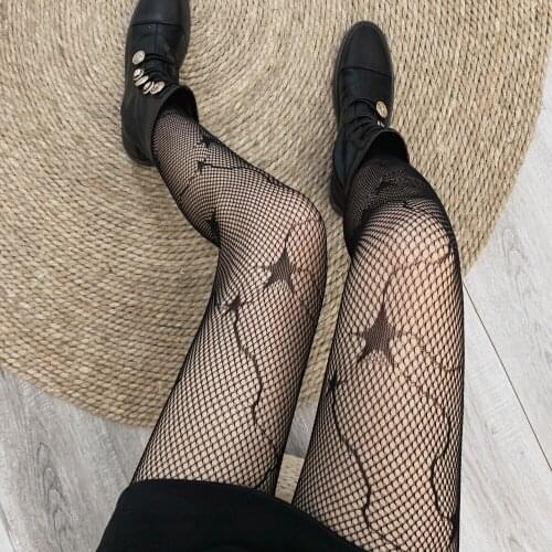 Stockings Dark Ins Wind Black Silk Sexy Fishnet Pantyhose Black Stockings Ultra-thin Designer Tights Spider Stockings Women