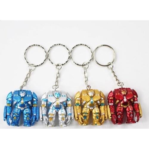 4cm Marvel Avengers Infinity Wars Ironman Iron Man Hulkbuster PVC Action Figure Mini Model Toys Brinquedos Keychain Ring Pendant