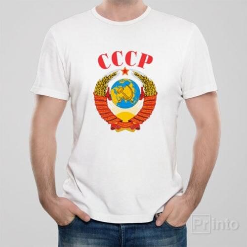 Brand Summer 2019 Cheap Crew Neck MenS Top Tee Ussr Coat of Arms Cccp Russia Soviet Union Kgb Putin Wwii Ussr Fitted T Shirts