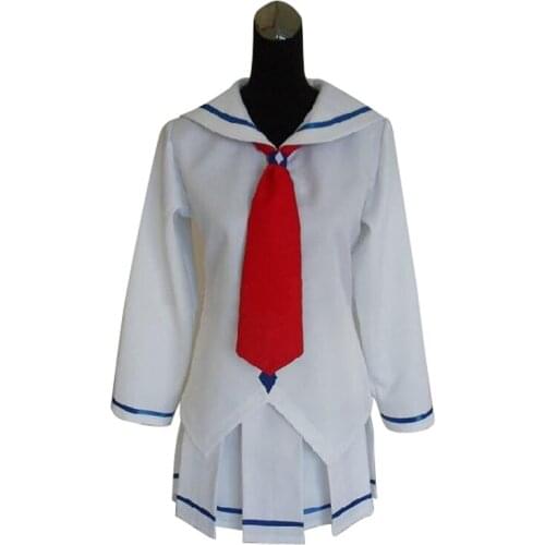 Guilty Crown Mana Ouma School Uniform Outfit Dress Anime Cosplay Costume F008