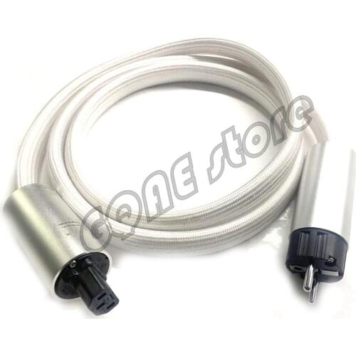 Hif-End Argento Master Flow power cable EU/US version AC power cord with EU/US power plug connector