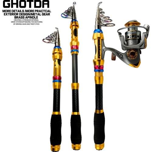 Quality Carbon Fiber Portable Mini Telescopic Ultra Hard Fishing Rod 1.8-3.6M Short Sea Rod Lure Rods for Fishing