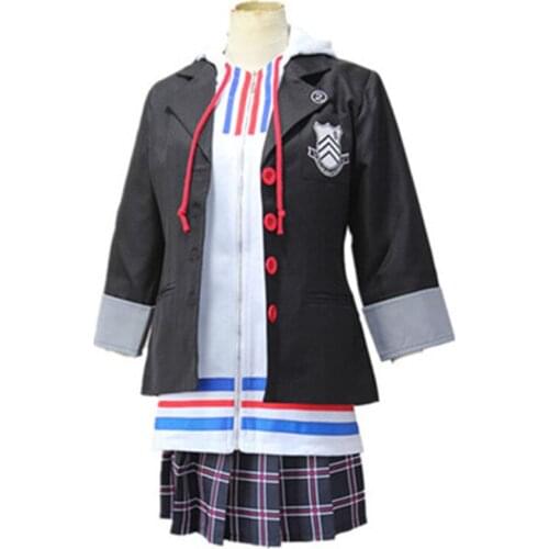 Ann Takamaki Cosplay Persona 5 Cosplay Anne Costume Full Set Uniform Jacket Shirt Skir Vest party Halloween Carnival