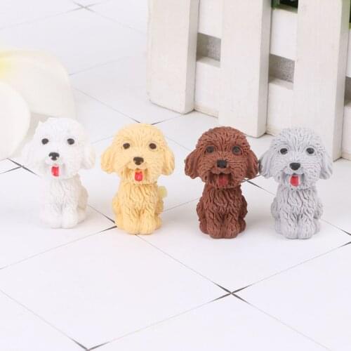 H05B Mini 3D Cute Cartoon Dog Rubber Pencil Eraser School Student Korean Stationery Correction Supplies For Kids Gifts