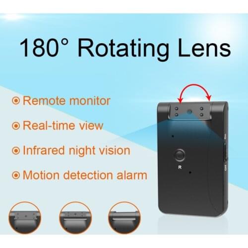 Wifi Mini Camera Rotate 180 Degrees Wireless Smart Home HD Camcorder Night Vision DVR Motion Detection Mini Video Cameras IP