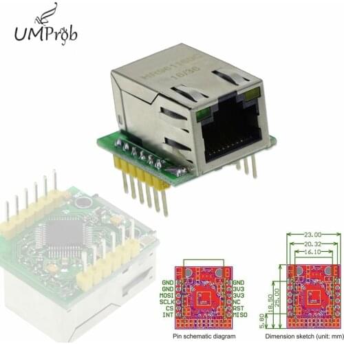 W5500 Module TCP/IP Ethernet module compatible with WIZ820io