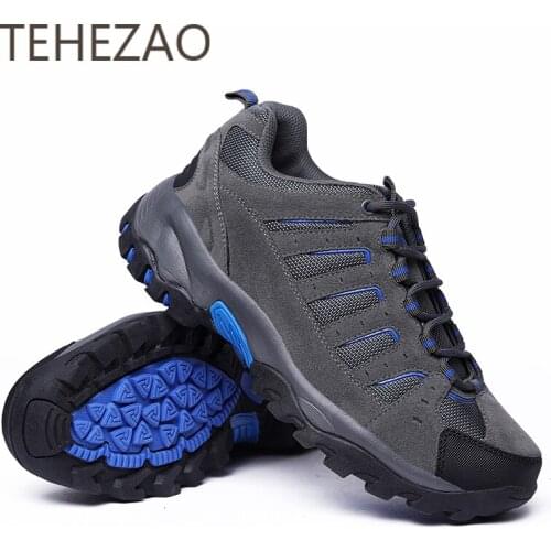 2021 Spring Men Hiking Shoes Breathable Inner Lining Rubber Elastic Sole Feet Dry and Comfortable Outdoor Non-Slip Sneakers