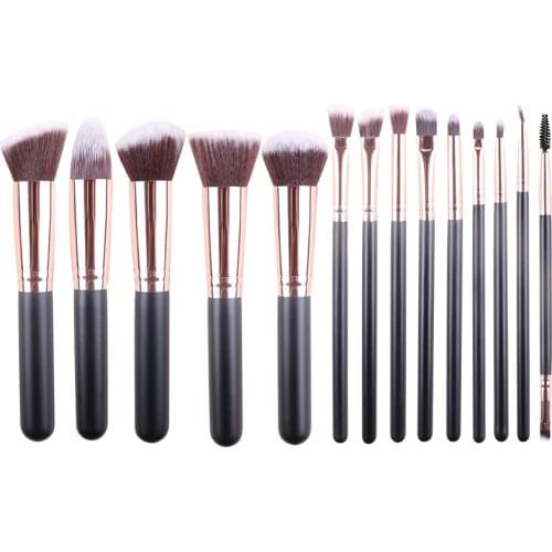 ZOREYA 14pcs Makeup Bruishes Set For Professional Cosmetic Foundation Powder Blush Eysshadow Blending Make up brush Beauty Tools
