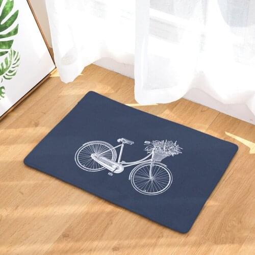 New Slip -resistant Carpets Bicycle Printing Mats Bathroom Floor Kitchen Carpets 40x60cm or 50x80cm doormat carpet tatame