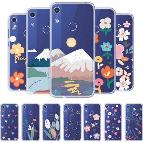 For Huawei Y6S Case Clear Phone Case For Huawei Y6S y6s Fashion Pattern Back Cover For Huawei Y6S Transparent Protective Coque