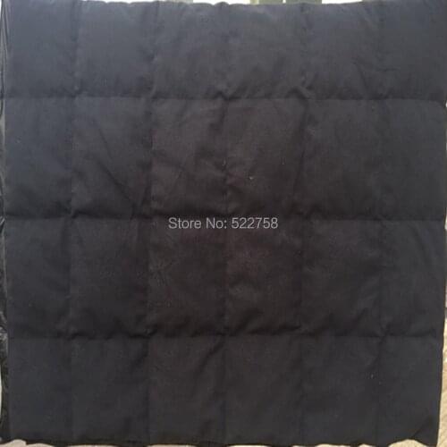 Down Blanket for Camping Indoor Outdoor Puffy 800 Fill Power goose Down Cloudlet Blanket throw black 55"X60"