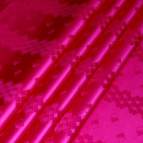 Rose red Lace Fabric High Quality Bazin Riche Gerzner 2021 Nouveau 100%cotton Embroidered Fabric Guinea Brocade Lace 5Yards/lot