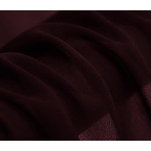 SILK GEORGETTE 114cm width 8momme/100% Natural Pure Silk Chiffon Brocade Wedding Dress FabricsDark Red NO 30