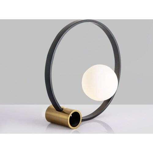 Modern led glass led glass ball deco chambre tafellamp lampara de mesa dining room lamp