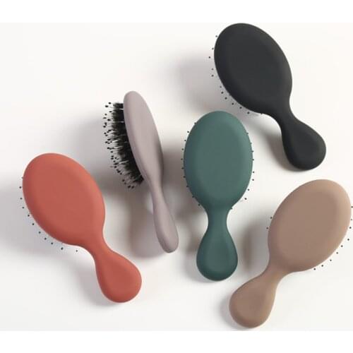 Fashion Styling Shampoo Massager Hair Comb Portable Brush Pocket Hair Comb Salon Styling Horsehair Comb Hair Accessories