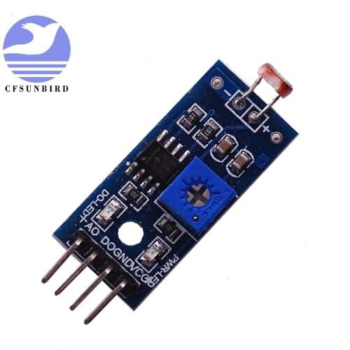 100PCS 4pin LM393 Optical Sensitive Resistance Light Detection Photosensitive Sensor Module for arduino DIY Kit