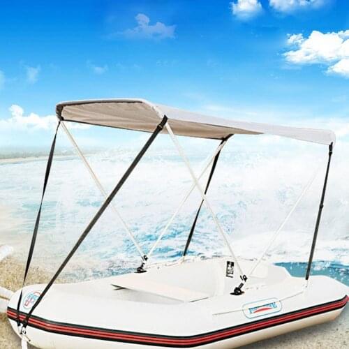 Boat Awning Waterproof UV-Proof Portable Folding Sunshade Inflatable Boat Awning Tent Sunshade Kayak Fishing Sun Tent