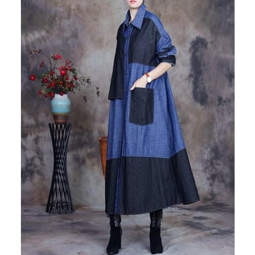 Women Loose Patchwork Trench Coat Outerwear Female 2021 Spring Autumn Topcoat Ladies Long Coat 2021