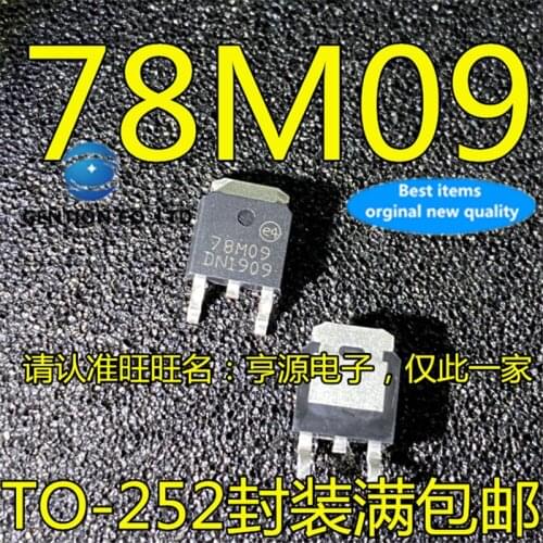 100Pcs L78M09CDT-TR L78M09 78M09 TO-252 in stock 100% new and original