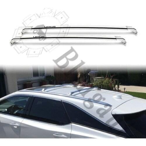 2Pcs front rear stainless steel cross bar crossbar fits for L-E-X-U-S LX570 2016 2017 2018 2019 2020