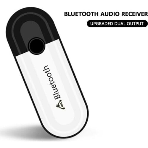 2 in 1 Wireless Bluetooth-compatible 5.0 Receiver Adapter AUX Audio USB Dongle Adapter 3.5mm Jack For Headphone Car Speaker Kit