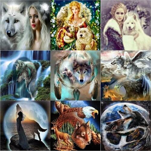 5d diamond painting full square/round DIY Diamond embroidery,Big collection of animals, name alphabet Mosaic Wall Sticker SH