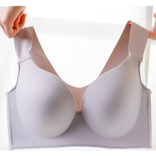 D E Cup sleep tops Plus Size Bras For Women Big Larger Full Cup Seamless Push Up bra top High quanlity