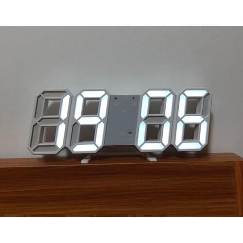 LED Digital Alarm Clock with USB Charging Port, Temperature, Automatic Brightness Adjustment, Voice Control for Home, Office