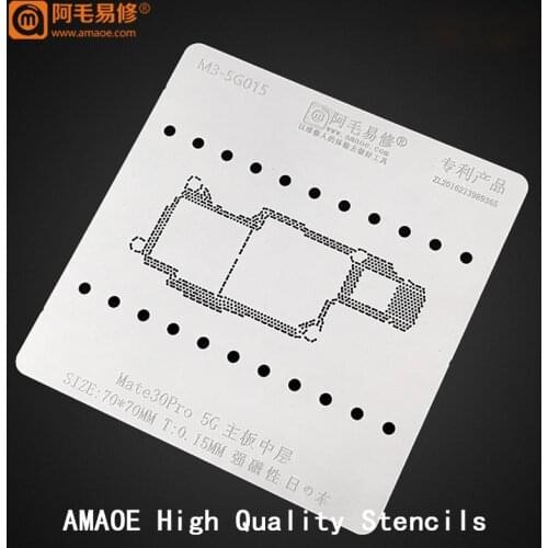For Huawei Mate 30 PRO 4G 5G Board Middle Frame BGA Stencil Motherboard Mid Layer Reball Reballing Tin Plant Net Heat Template
