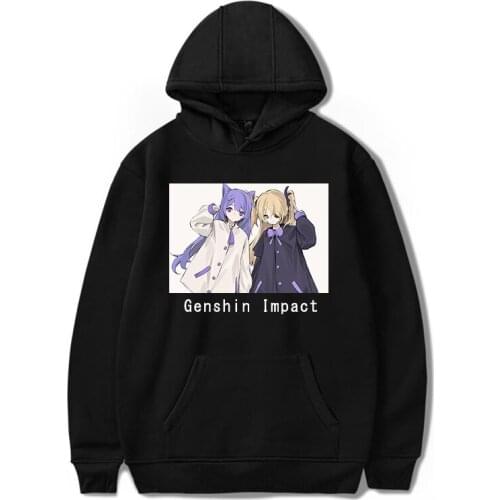 Genshin Impact casual Cool Print Plus Size Fashion Hip Hop Fashion Top Graphic Women/Men Sweatshirts Streetwear Game Hot Hoodies