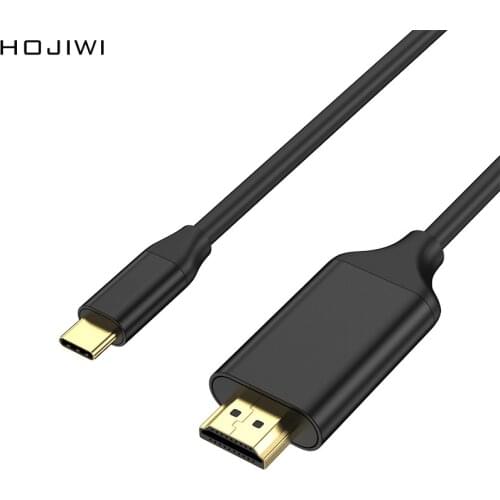 HOJIWI USB C to HDMI Cable 4K usb 3.1 Type C HDMI Converter for MacBook Huawei Mate 30 laptops type c DP HDMI adapter AB03
