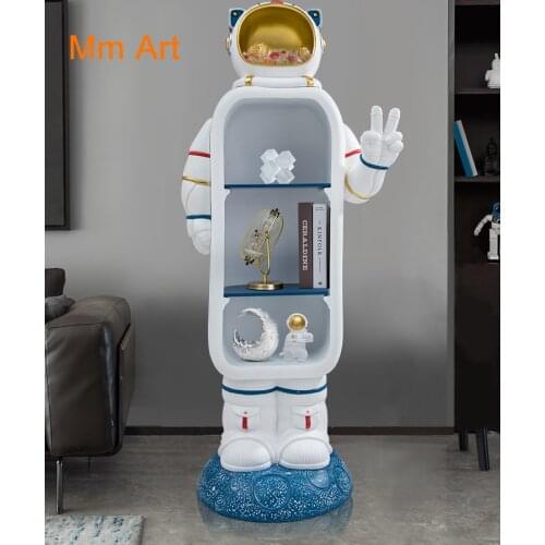 Creative Astronaut Multi-Functional Shelf Floor Modern Minimalist Ornament
