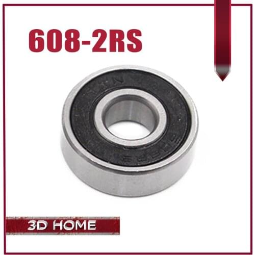 Best Price! 10pcs 608 2RS 608RS Deep groove ball bearing,bearing steel 8X22X7 mm free shipping