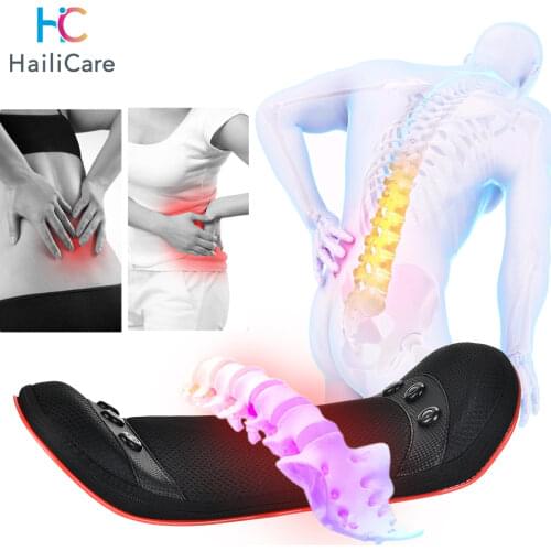 Electric Lumbar Traction Device Waist Back Massager Vibration Massage machine Lumbar Spine Support Waist Relieve fatigue