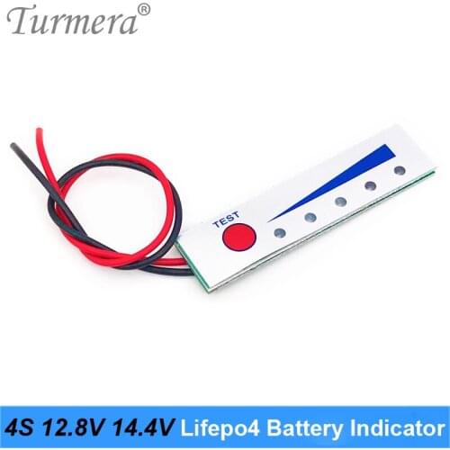 32700 32650 Lifepo4 Battery Capacity Indicator Module 4S 12.8V 14.4V Display Electric Vehicle Battery Power Tester Use Turmera