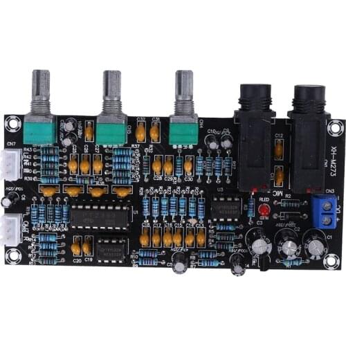 PT2399 Digital Microphone Amplifier Board Reverberation Karaoke Reverb Amplifier NE5532 Pre-Amplifier Tone Board