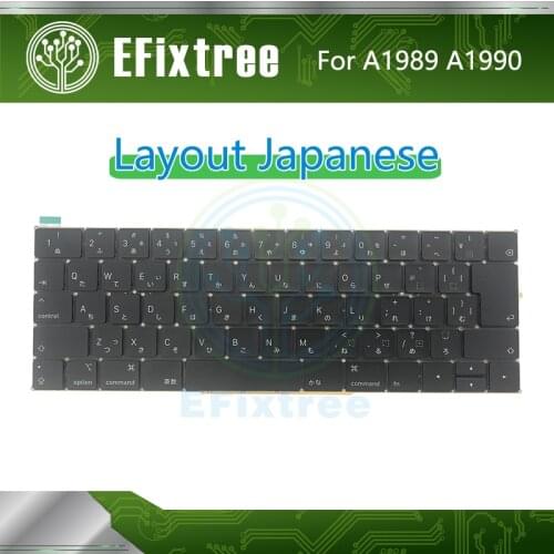 Full New Original A1989 Keyboard Japanese JP For Macbook Pro 13'' 15'' A1989 A1990 Layout 2018 2019